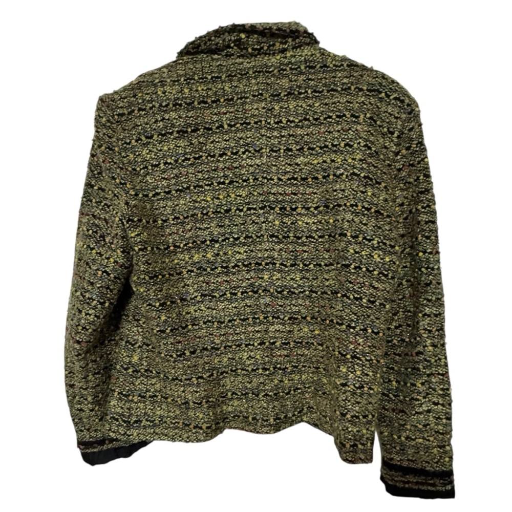 Sag Harbor Women's Tweed Blazer - Black and Gold holiday old money cottage - Picture 7 of 12